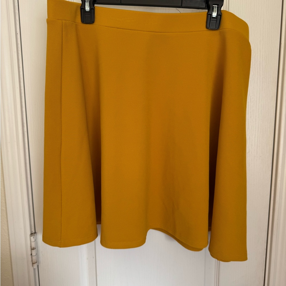 Forever 21 Mustard A-Line Skirt